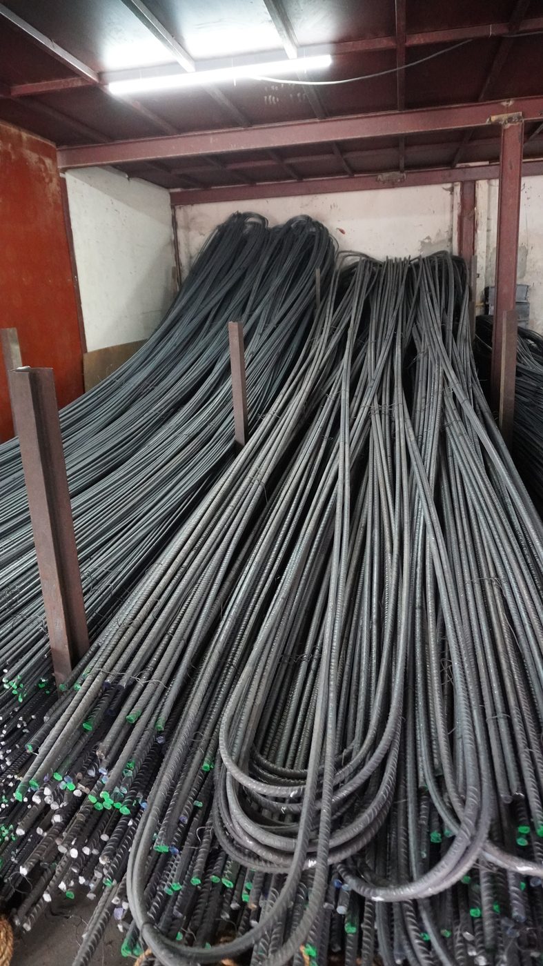 TMT steel bars in stock